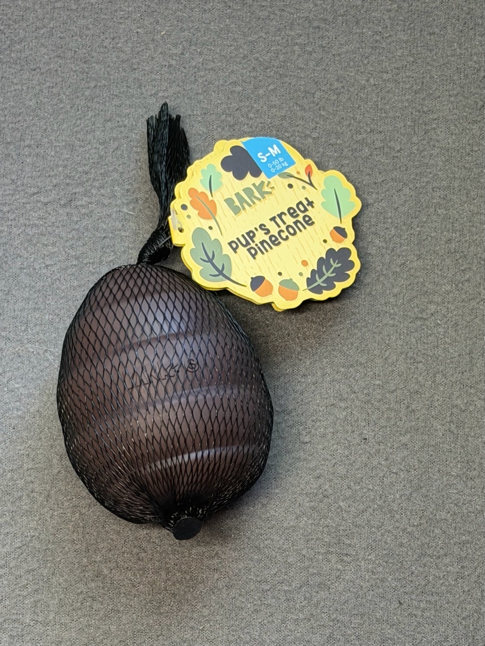 BARK Pup's Treat Pinecone Dog Toy